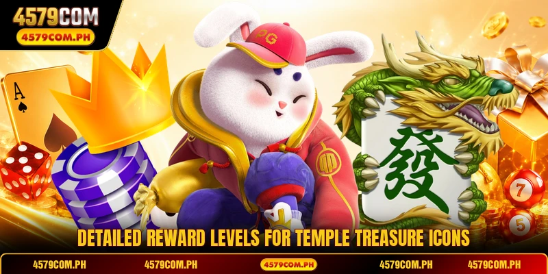 Detailed reward levels for Temple Treasure icons