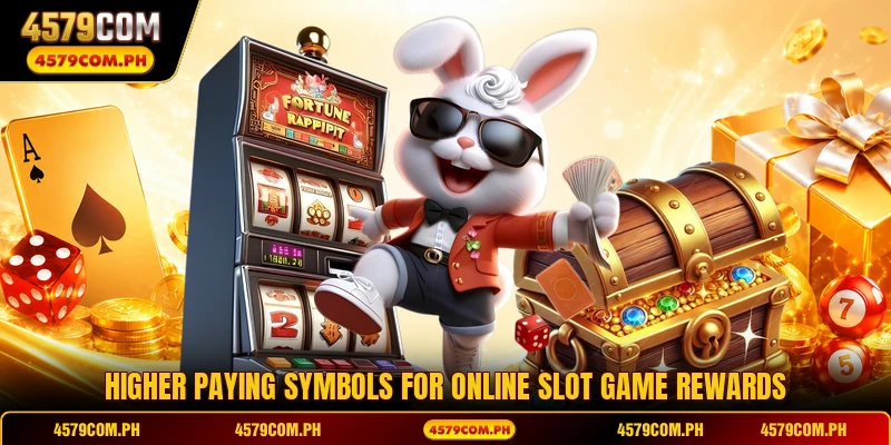Higher paying symbols for online slot game rewards