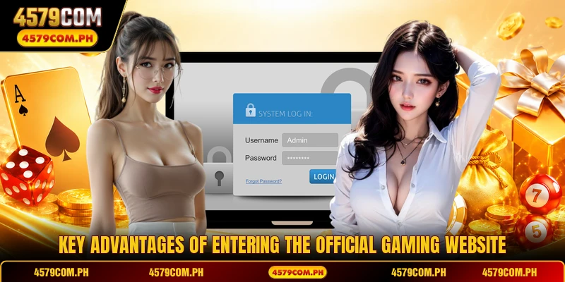 Key advantages of entering the official gaming website
