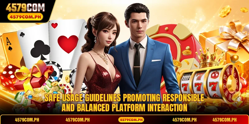 Safe usage guidelines promoting responsible and balanced platform interaction
