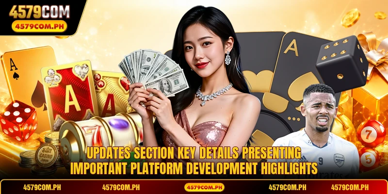 Updates section key details presenting important platform development highlights